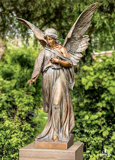 Bronzefigur Engel